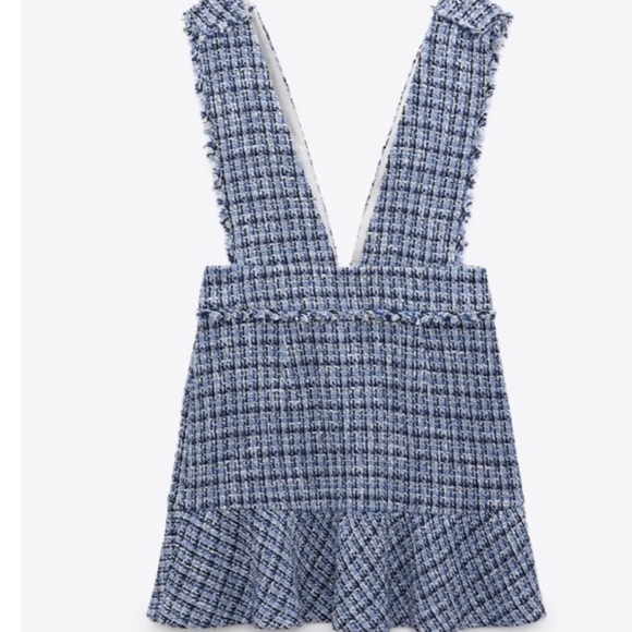 BNWT Zara tweed pinafore mini dress
2592/101 size medium - Picture 3 of 8